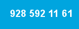 928 592 11 61 928 592 11 61